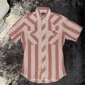 Men's Wrangler Striped Short Sleeve Shirt
